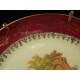 Assiette de décoration décor Fragonard en porcelaine de Limoges