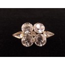 Petite broche vintage pierres blanches
