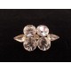 Petite broche vintage pierres blanches
