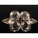 Petite broche vintage pierres blanches