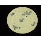 Cake stand plate on foot, earthenware Robert Charbonnier Longchamps model Bluets
