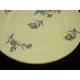 Cake stand plate on foot, earthenware Robert Charbonnier Longchamps model Bluets