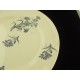 Cake stand plate on foot, earthenware Robert Charbonnier Longchamps model Bluets