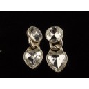Paire de boucles d'oreilles clips Agatha vintage