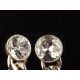 Paire de boucles d'oreilles clips Agatha vintage