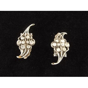 Pair of antique lapel or shoe clips