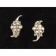 Paire de clips de revers ou de chaussure anciens