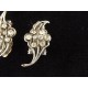 Paire de clips de revers ou de chaussure anciens