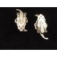 Paire de clips de revers ou de chaussure anciens