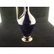 Carafe aiguière à liqueur en porcelaine bleu de four