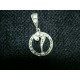 Pendentif ancien en argent avec strass