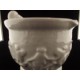 Mortier et pilon anciens en porcelaine de Couleuvre