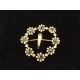 Importante boucle de ceinture ancienne strass bleus et blancs