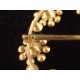 Importante boucle de ceinture ancienne strass bleus et blancs