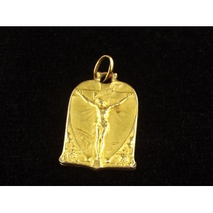 Religious Communion Medal in FIX Gold Plate