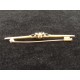 Antique Art Nouveau pearl barrette brooch in gold plated Oria