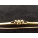 Antique Art Nouveau pearl barrette brooch in gold plated Oria