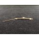 Antique Art Nouveau pearl barrette brooch in gold plated Oria