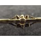 Broche barrette ancienne perle art nouveau en plaqué or Oria