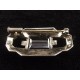 Art Deco silver brooch with hematite and marcasites