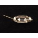 Broche art déco en argent hématite et marcassites