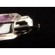 Broche art déco en argent hématite et marcassites