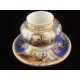 Encrier ancien en porcelaine de Dresde Héléna Wolfsohn XIXème
