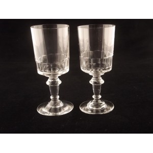 2 verres à pied à Porto anciens XIXème