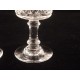 2 verres à pied à Porto anciens dans le goût de Saint-Louis Baccarat