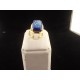 Bague plaqué or vintage émail de Limoges signé