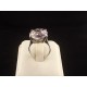 Antique silver amethyst ring