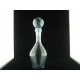 Carafe en verre bullé signé BIOT bleu