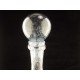 Blue bubble glass carafe signed BIOT