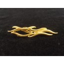 Vintage gold-plated brooch signed Balmain