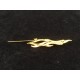 Broche vintage plaqué or signée Balmain
