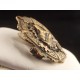Broche religieuse ancienne en bronze ou laiton fin XIXème
