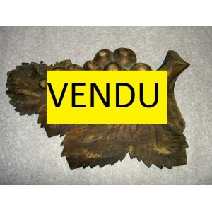 Encrier en forme de feuille de vigne