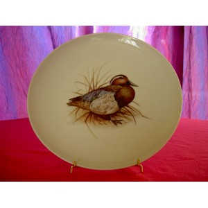 Artist's proof plate Limoges porcelain duck decor