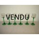 6 verres à vin blanc d'alsace ARC