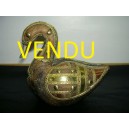 canard en bois et laiton