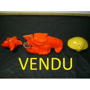 Serviteur de table en barbotine