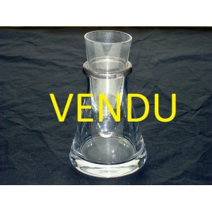 Verre &agrave; vodka verre souffl&eacute; sign&eacute; Saint Hilaire 