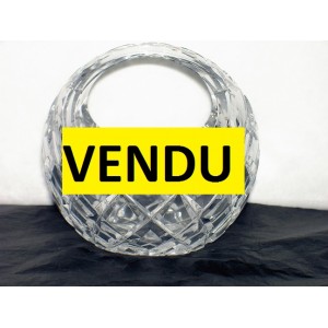 Petit panier en cristal taill&eacute;