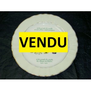 Limoges porcelain plate bernardaud