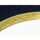 assiette bord doré