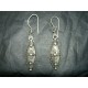 Paire de boucles d'oreille pendantes en argen