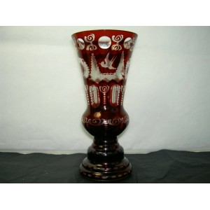 vase en cristal de bohême