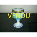 coquetier en opaline bleue