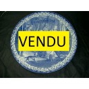 assiette delft scene de repas