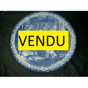Plat en fa&iuml;ence de Delft repro de Jan Steen